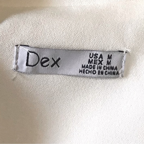 Sz M- Dex white open front blazer - Picture 4 of 4